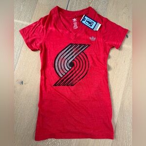 Adidas. Size S. Portland Trailblazer Basketball t-shirt. Slim fit. 100% cotton.